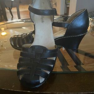 Navy SoftSpots shoes